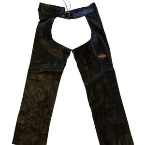 Harley-Davidson Vintage 90’s Women’s Black Leather Riding Chaps